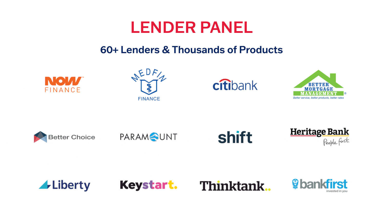 Lender logos from the National Lending Group panel, set 2